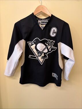 Reebok Kids Pittsburgh Penguins Sidney Crosby Hockey Jersey